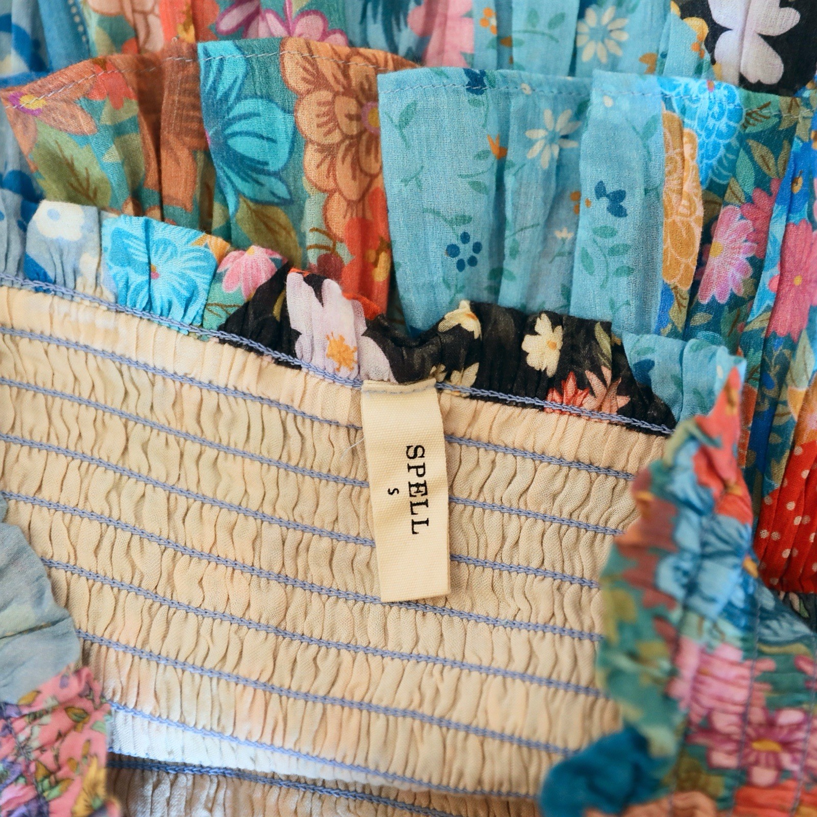 Spell & The Gypsy Cha Cha Patchwork Floral Skirt … - image 6