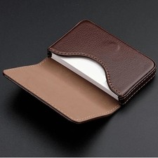 PU Leather Credit Card Holder Business Card Wallet Magnetic Case Unisex