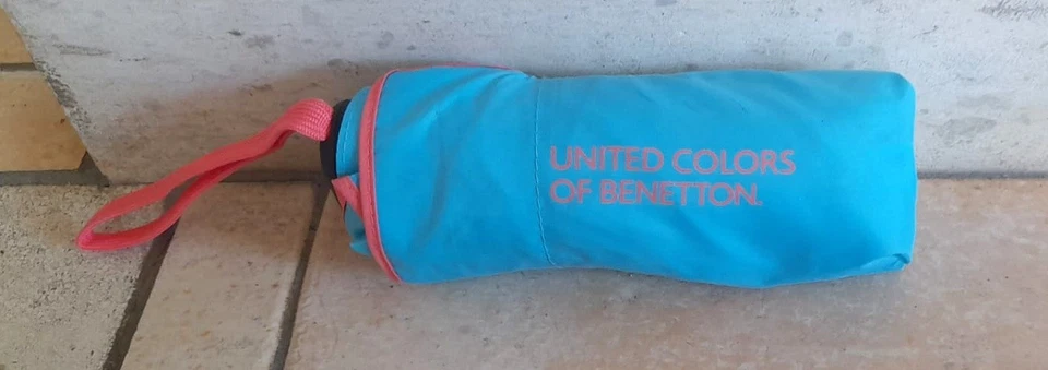Parapluie manuel - United of Benetton - bleu/rose - Photo 1/4