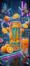 Monster Khaotic Energy Juice 500 ml - Rare Collectible Orange Flavor - Full Can