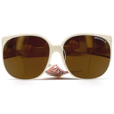 Vintage CEBE 1943 Spectral Sunglasses - France 1990s - White ORIGINAL - Mirrored