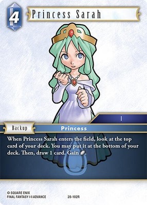 Princess Sarah - Near Mint Foil Final Fantasy TCG