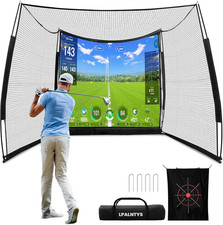 Golf Simulators for Home,11  8FT Golf Net with Simulator Impact Screen and Targ