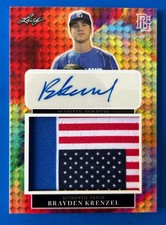 2023 Leaf Perfect Game All-American Classic 🔥 BRAYDEN KRENZEL Patch Auto 1/1 ⚾