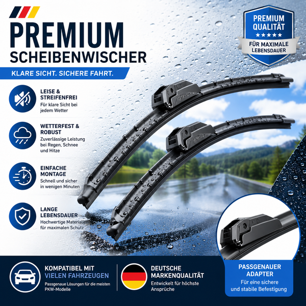 2X Scheibenwischer Vorne (Set) Smart Fortwo 451 Ab 2007 Coupe / Cabrio-image