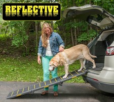 Tri-Fold Portable Pet Ramp for Dogs and Cats, 71" Long, Extra Wide, Holds up ...