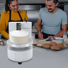 4-12inch Cake Cream Coating Machine Cake Decoration Cream Spreading 110V