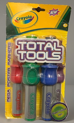 #ad #ad Crayola Total Tools 4 Washable Mega Poster Markers with Super sized Tips 2006 $6.00