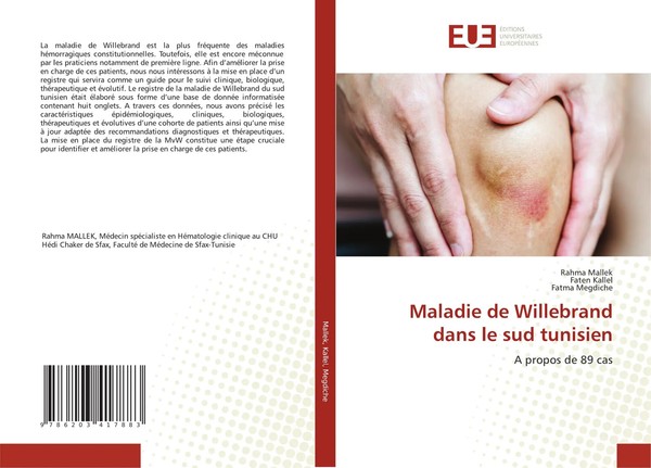 Maladie De Willebrand Dans Le Sud Tunisien A Propos De 89 Cas Mallek (U. A.)-image