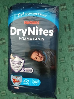 14 x DryNites Huggies Pyjama Pants Jungen 4-7 Jahre 17-30 Kg je 10 Stück NEU!!!