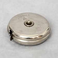 Vintage lata 40-50 J. STABILA 2m Metalowa taśma miernicza Taśma miernicza rolkowa Taśma miernicza Stara antyczna