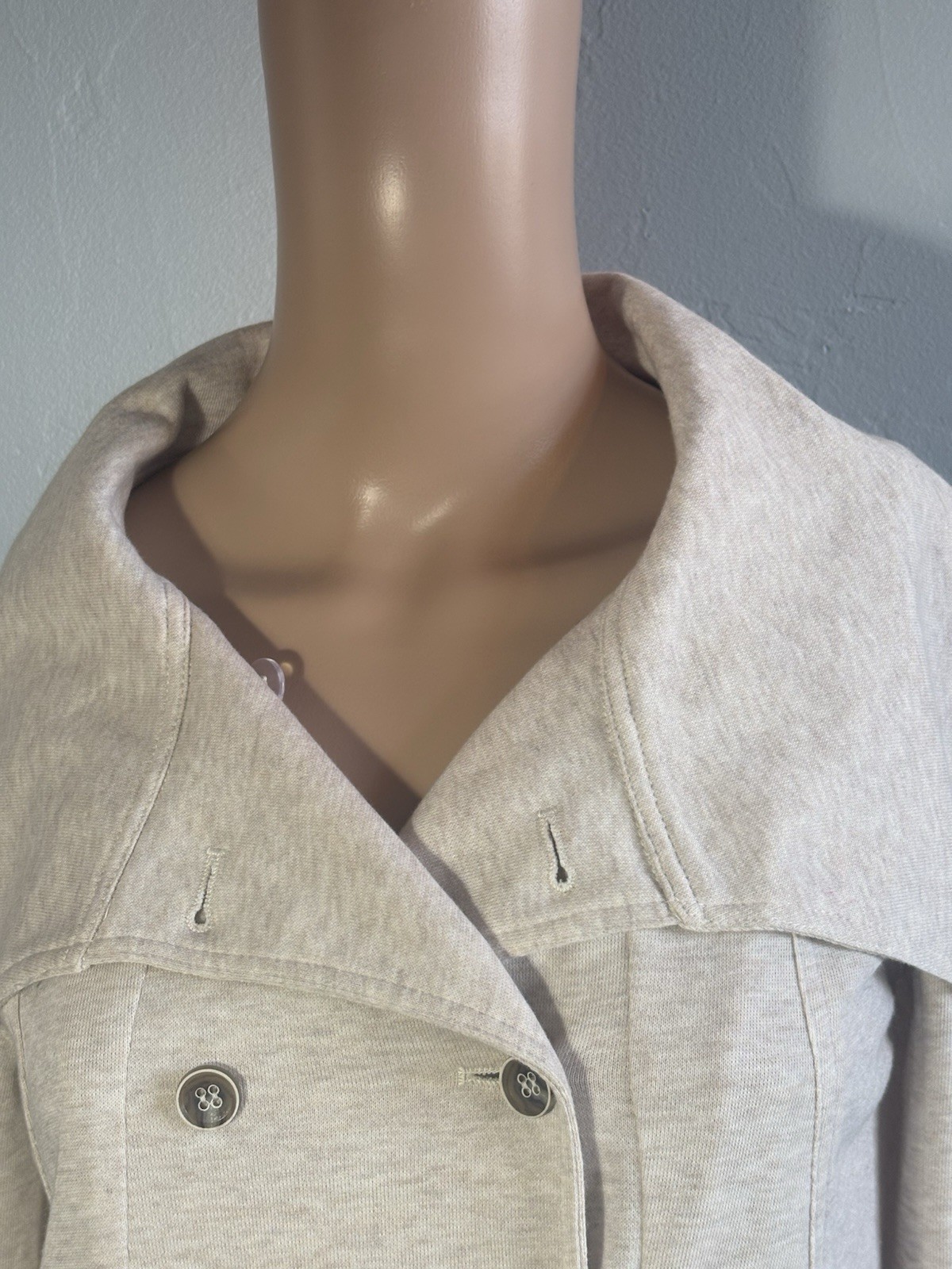 Hem And Thread Double-breasted Lightweight Jacket… - image 2