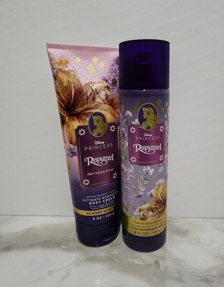 Bath & Body Works Disney Princess RAPANZEL Body Cream & Fine