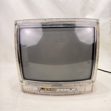Magnavox 13MT1532/17 Transparent Retro Gaming 13" CRT TV No Remote For Parts