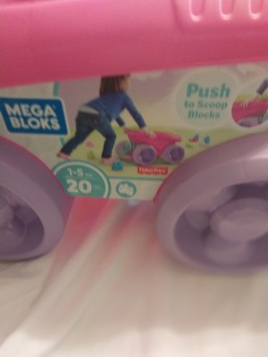 Mega Bloks First Builders Fisher Price Push To Scoop Wagon With 80 Blocks