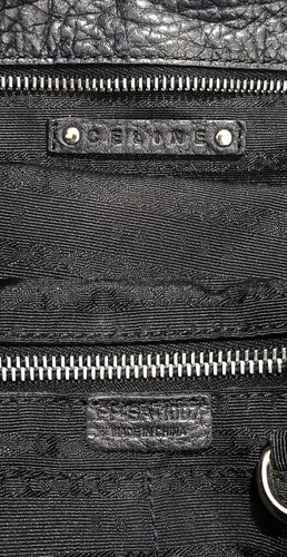 Celine Schwarze Leder große Schultertasche 63613458 - Picture 10 of 10