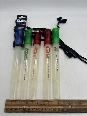 Life Gear Night Walker LED Flashlight & Glow Sticks Lot Of 5 Needs Batteries
