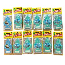 Lot Of 12 Little Trees Air Freshener Bayside Breeze Car Home Office 36 Total