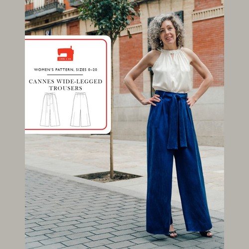 Cannes Wide-Legged Trousers | Paper Sewing Pattern | Liesl + Co - Picture 1 of 9
