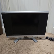 Sharp AQUOS LC-15B8U-S 15" LCD 480p TV w/ Stand, Speakers, Silver/Black