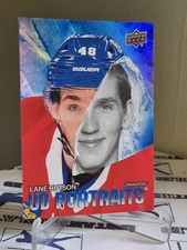 2025-26 Upper Deck UD Portraits #P-45 Lane Hutson EX/NM *Notes