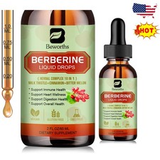 10000mg Berberine Liquid Drops Ceylon Cinnamon Heart Health  Immune