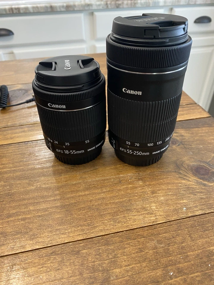 Cannon Rebel T6i  and 24 to 105 L series  lens and two other lens & accessories  - Image 3 of 4