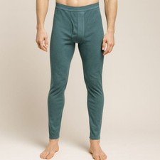 Vintage Patagonia Fleece Thermal Pants Capilene Size Large Dark Green Outdoors