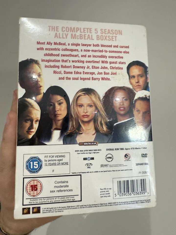 Ally McBeal Complete Collection TV Series DVD 1-5 Box Set UK R2 New Sealed - Image 3 of 3