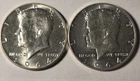 1964 Kennedy Silver MS Half Dollars -Lot of 2 90% Silver Phil-DENVER $1.00 FACE-