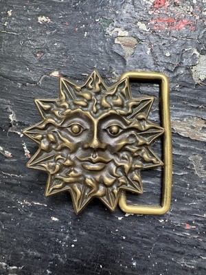 Owsley Stanley Sun Bronze Belt Buckle 1995 Grateful Dead