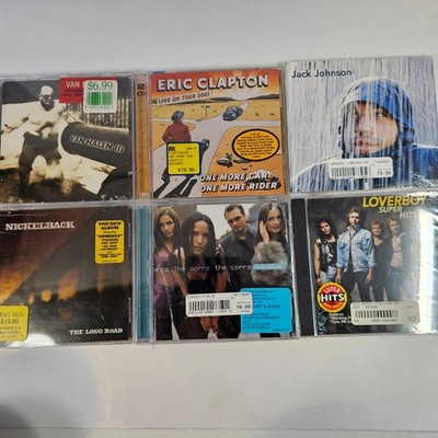 Classic Rock Cd Lot of 6 New Sealed Van Halen Clapton  Nickleback Corrs Loverboy