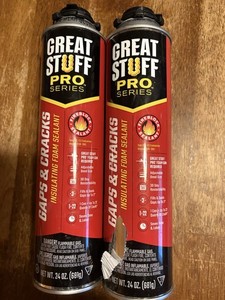 Great Stuff Gaps And Cracks Sealant. 2 Cans One Can Is Peeling See Pics Thanks 