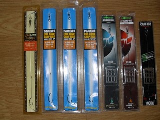 7 new hair rigs nash korda braid fluorocarbon size 6 5 4 carp fishing tackle
