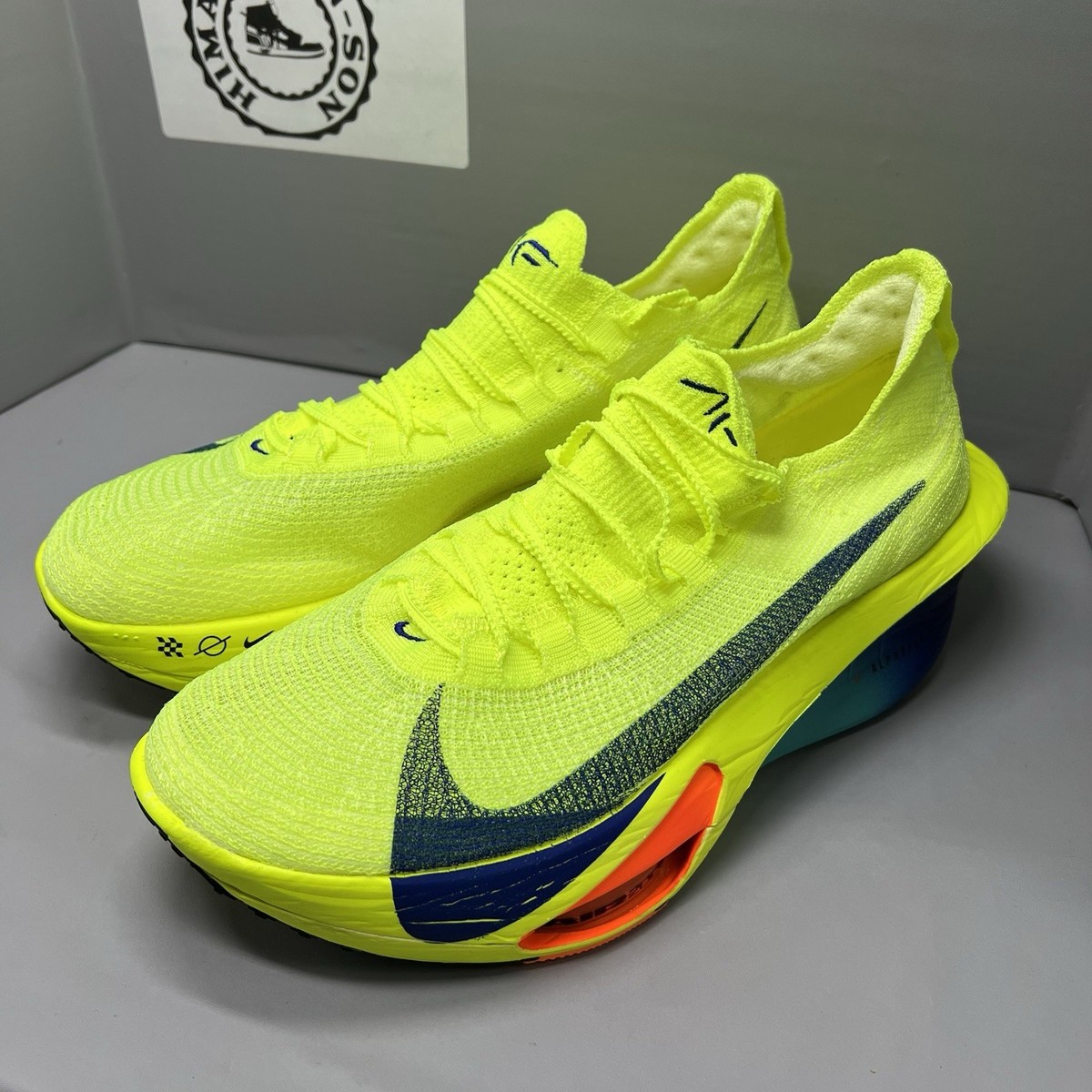 Nike Air Zoom AlphaFly NEXT% 3 Volt Running Shoes FD8311-700 Men Nike Air Zoom AlphaFly NEXT% 3 Volt Running Shoes FD8311-700 Men