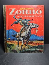 Little Golden Book: Walt Disney's Zorro 1958 Hardcover 'B'