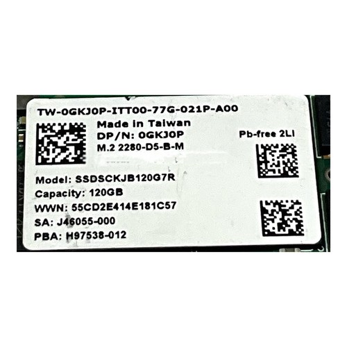120GB SATA SSD GKJ0P Dell M.2 2280 Enterprise SSD 6Gbps SSDSCKJB120G7R - Bild 4 von 9