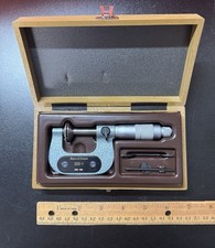 Brown & Sharpe 223-1 Flange Disk Micrometer Swiss Made In Original Box