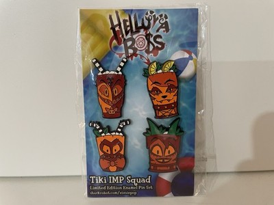 HELLUVA BOSS - TIKI IMP SQUAD MILLIE MOXXIE BLITZ LOONA EMAILLE ANSTECKNADEL SHARKROBOT