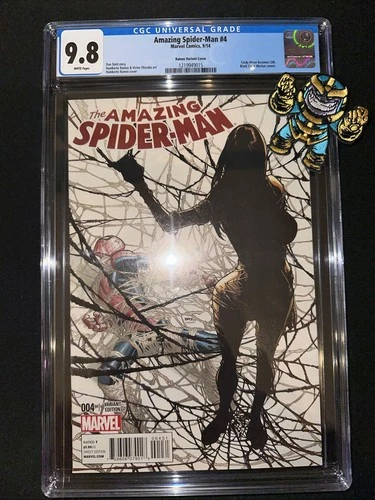 Amazing Spider-Man #4 (2014) 1:10 Ramos Variant CGC 9.8 1st Appearance Of Silk