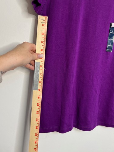 Womens St Johns Bay T-Shirt Color Purple Size Large NWT! - Picture 5 of 7