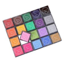 YPSelected Craft Ink Pad Inkpad for Paper Wood Fabric 15 20 Multi-Colors Set