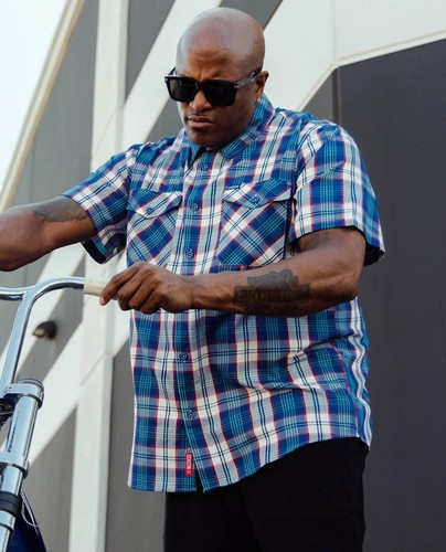 Camisa Manga Corta DIXXON Franela "Deebo" Bambú Para Hombre GRANDE Película Viernes a Cuadros - Imagen 8 de 13