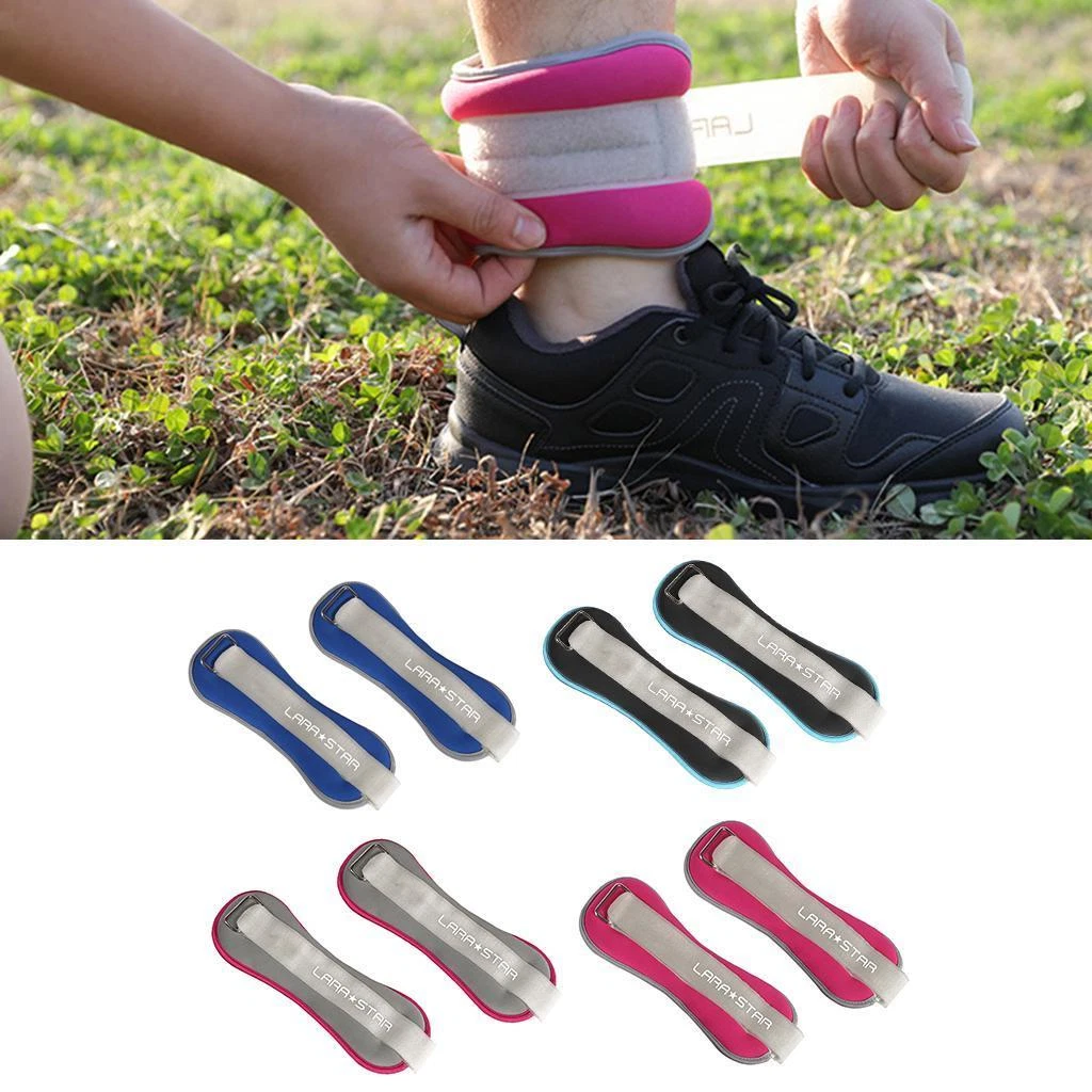 Soft Ankle Wrist Weights Adjustable Arm Leg Weights 0.5kg Each x 2