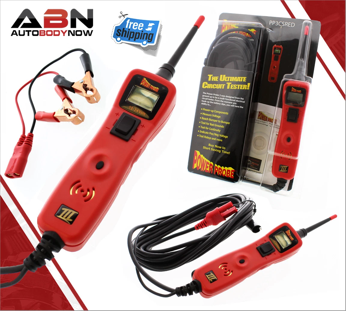 Power Probe 3 III Circuit Tester PP3CS in Red Voltmeter