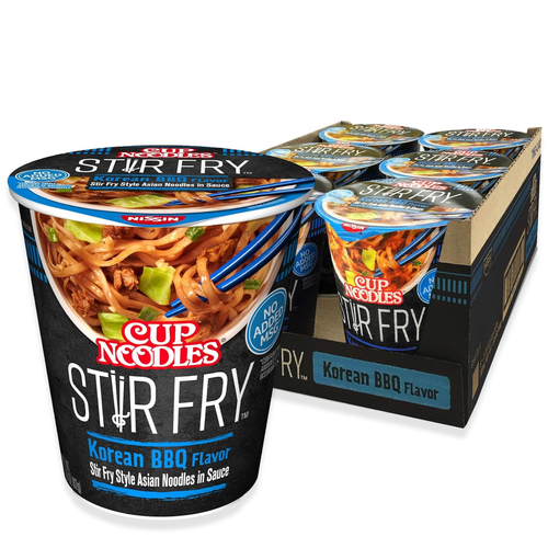 Cup Noodles Stir Fry Noodles in Sauce, Korean BBQ, 2.89 Ounce (Pack of 6) - Picture 10 of 12