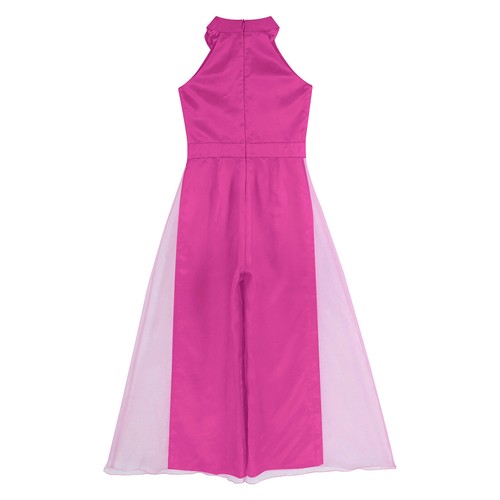 Kids Girls Gown Party Jumpsuit Evenings Rompers Dance Bodysuit Wedding Costume - Picture 31 of 54