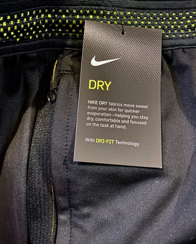 NIKE Dry Strike Black Volt Soccer Training Pants NEW Youth Boys Sz L XL - Picture 4 of 5