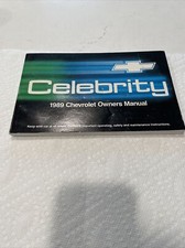 1989 Chevrolet Celebrity Factory Owners Manual Book 1989 Chevrolet Celebrity Factory Owners Manual Book