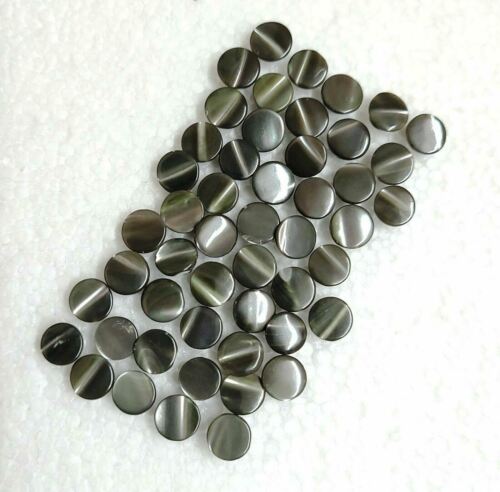 JHB Smoke Shell Buttons 6mm Shank Dark Grey Tiny Doll Mini Baby Sewing Art Craft - Picture 17 of 18